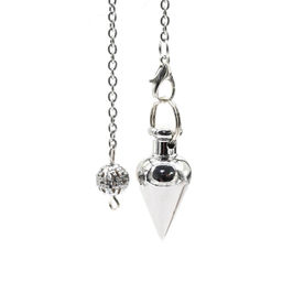 Маятник для биолокации на цепочке серебристый