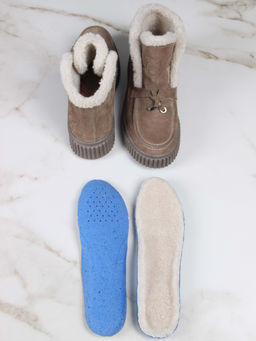 Ботинки EDART 307.от11 br. коричневый капучино замша/шерсть - Ed'art фото 17