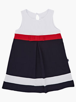 Платье для девочки UD 1809 син/белый - Mini maxi фото 3