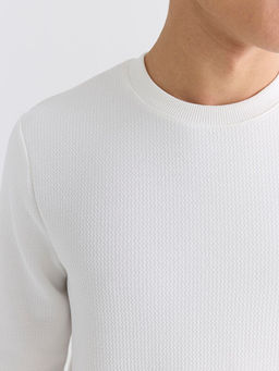 Bisiklet Yaka Erkek Sweatshirt