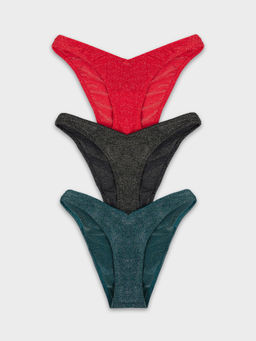 Трусы Mark Formelle слипы полиамид с люрексом красные  фото 8