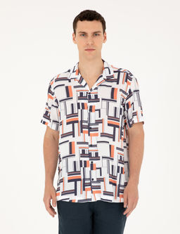Lacivert Comfort Fit K_sa Kollu G_mlek