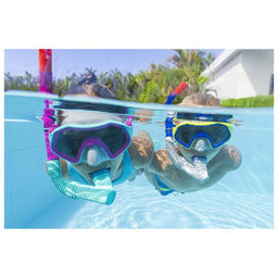 Набор для плавания Crusader Snorkel Set, маска, трубка, ласты, от 7 лет, цвет МИКС, 25046 Bestway