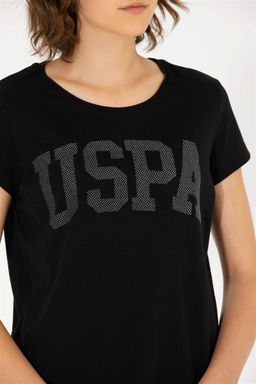 U. S. Polo Assn Женская черная базовая футболка с круглым вырезом - U.s. polo assn фото 14