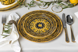 Набор столовых приборов Santorini Gold, 12 персон, 75 предметов - Face фото 6