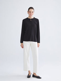 F?rf?rl? Bisiklet Yaka Bluz