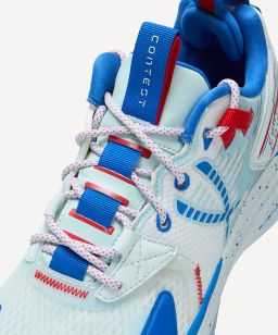 Кроссовки баскетбольные JOGEL Contest, голубой/красный  фото 3