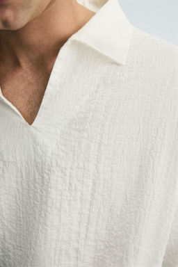 TEXTURED POLO SHIRT - Zara фото 6