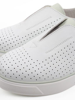 06-YE297-1 WHITE/OLIVE Туфли летние женские (натуральная кожа)