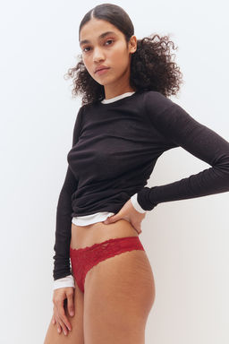 Pack de 3 bragas Brazilian de encaje - H&m фото 2