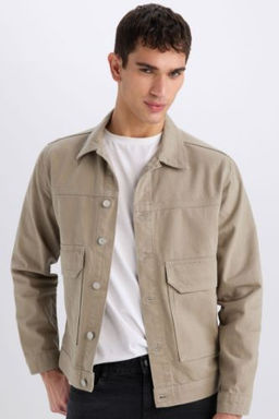 Slim Fit Dar Kesim Dugmeli Cepli Mevsimlik Baharl?k Jean Ceket
