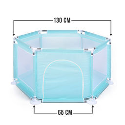 Манеж детский шестигранный (113*130*65) цвет бирюзовый