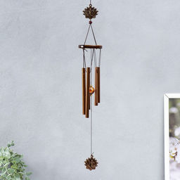 Музыка ветра «Ганеша и цветок лотоса», 5 трубочек, 51×6.5 см