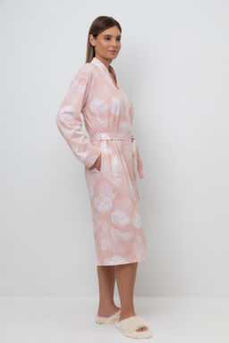 Е 50005/24/дымчатая роза,листья пальмы халат жен