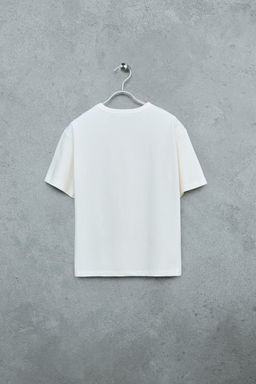 STORIESZ - CAMISETA CUELLO PANADERO HEAVY WEIGHT / Crudo - Zara фото 2