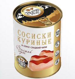 Сосиски куриные в соусе Сладкий чили высший сорт ВитаМир, 340г  фото 4