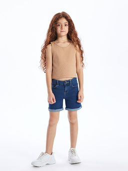 Bisiklet Yaka Basic K?z ?ocuk Atlet - Waikiki фото 3