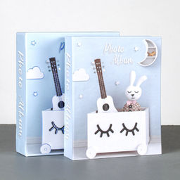 Фотоальбом 100 фото 10х15 Заяц с гитарой / 9550 /уп 96/716187