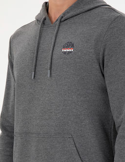 Мужской свитшот антрацитового меланжа - U.s. polo assn фото 7