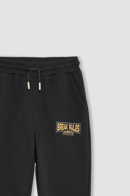 Спортивные брюки для мальчиков с принтом и эластичным карманом на шнуровке на талии - Defacto фото 9