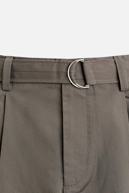 BELTED PLEATED TROUSERS - Zara фото 8