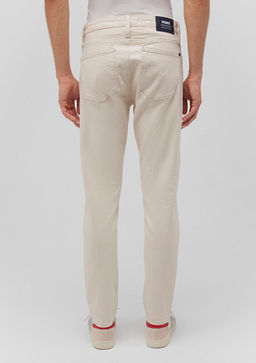 Milan Classic Denim Ekru Jean Pantolon - Mavi фото 4