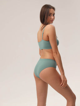 Топ женский на тонких бретелях с плетением цепочка HOME COLLECTION - Rossoporpora фото 81