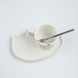 Подарочный набор Люблю тебя и кофе: кружка 200 мл, блюдце, ложка - Дорого внимание фото 2