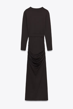 POLYAMIDE DRESS WITH HARDWARE BELT - Zara фото 17