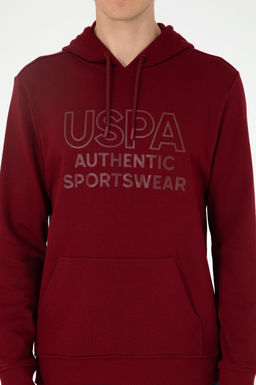 Мужской бордово-красный свитшот - U.s. polo assn фото 6