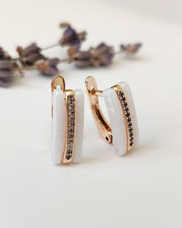 Серьги с керамикой