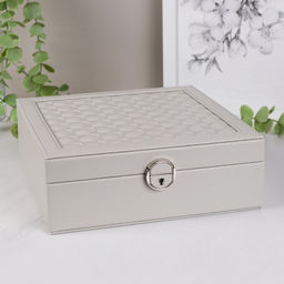 Шкатулка для украшений 25х25х8см / F223 /уп 20/ - Галеонтрейд фото 4