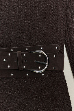 ASYMMETRIC MINI DRESS WITH BELT - Zara фото 8
