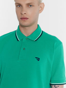 Поло мужское в зеленом цвете зеленый топаз 111850/1 - Mark formelle фото 4