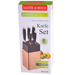 29768 Набор ножей 5пр + подставка MВ (х6) - Mayer&boch фото 2