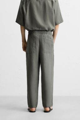 100% LINEN TROUSERS - Zara фото 38