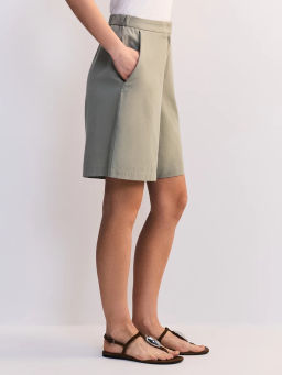 Шорты из вискозы и хлопка с отворотами ZR2605012116-150 / Zarina