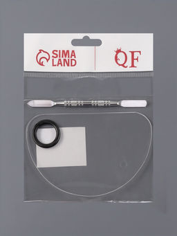 Набор для макияжа, 2 предмета: палитра, спатула, цвет серебристый