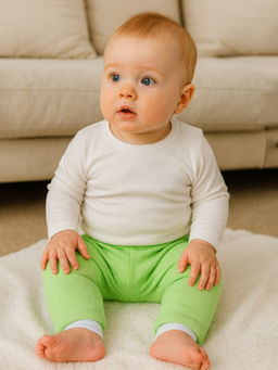 Ползунки-штанишки короткие салатовые 213г (68, 44)