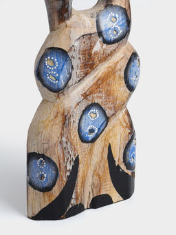 Сувенир интерьерный «Сиамские кошечки», 12×3×30 см, дерево, цв. синий