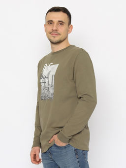 CRB wear/CWMM 60320-35 Джемпер мужской,хаки/Ex.Cherubino  фото 3