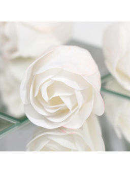 Мыльные розочки, белые, набор 9 шт.