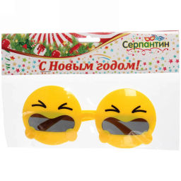Цена за 2шт. Очки карнавальные "Смайлики"