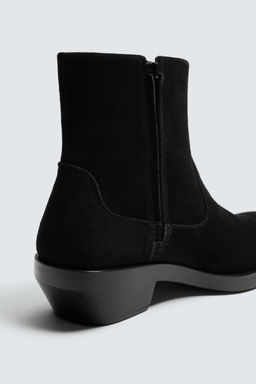 LEATHER COWBOY BOOTS - Zara фото 13