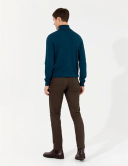 Kahverengi Slim Fit Kanvas Pantolon - Pierre cardin фото 4
