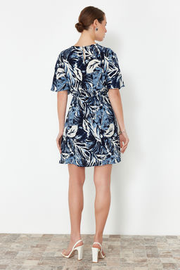 TRENDYOLMILLA Pembe Cicekli A Kesim Viskon Mini Dokuma Elbise TWOSS24EL00632  фото 14