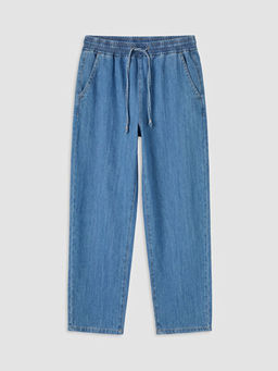 Beli Lastikli Balloon Fit Kad?n Jean Pantolon