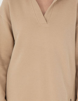 Bej Oversize Sweatshirt