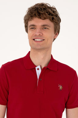 Erkek Slim Fit Polo Yaka Bordo Basic Ti__rt Sepette S_rpriz _ndirim - U.s. polo assn фото 2