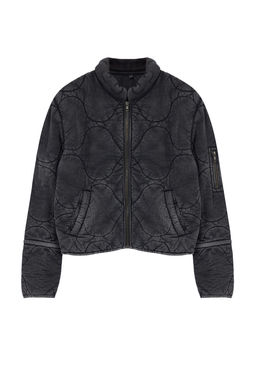 Trendyolmilla Antrasit Oversize Kal?p Y?kamal? Pamuklu Kapitone Sisme Mont TWOAW25MO00137  фото 8